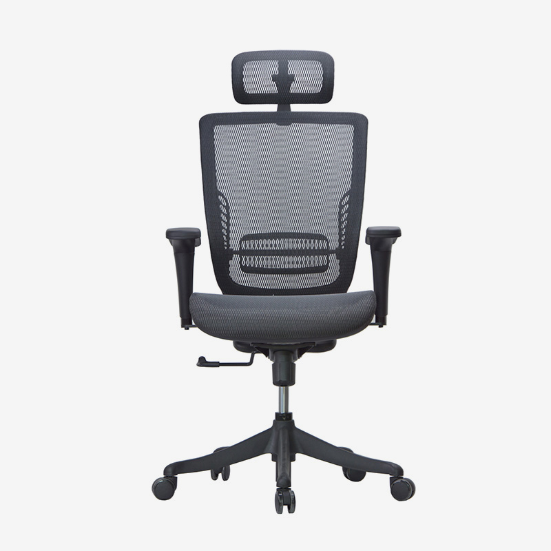 Black Office Task Chair, Ergonomic Office Chair With Mesh Back